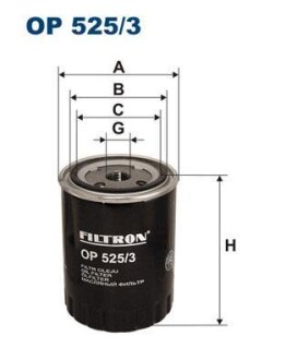 Фильтр масляный FORD/VW GALAXY/SHARAN -10 1.9 DIESEL FILTRON OP 525/3
