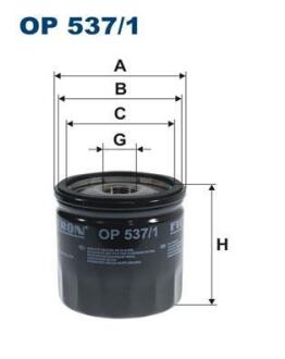 Фiльтр масляний FILTRON OP 537/1