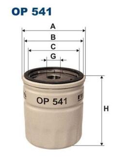 Фiльтр масляний FILTRON OP 541