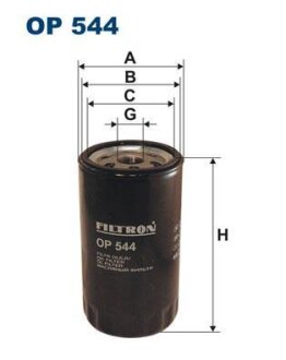 Фільтр масляний FILTRON OP 544