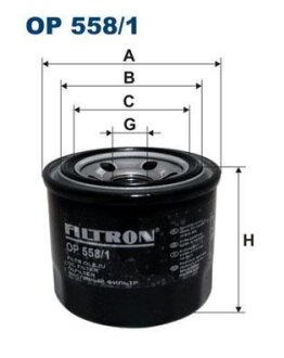 Фільтр масляний FILTRON OP 558/1