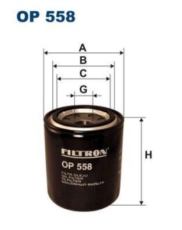 Масляный фильтр FILTRON OP 558