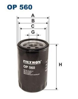 Фильтр масляный VAG -92 1.9-2.1 FILTRON OP 560