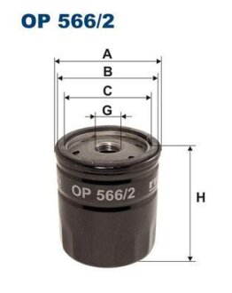 Фільтр масляний FILTRON OP 566/2