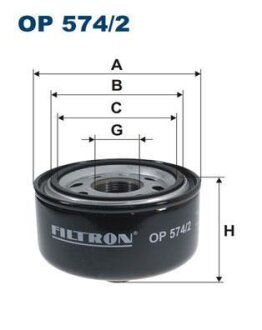 Фильтр масляный VW LT -06 2.8 DIESEL FILTRON OP 574/2