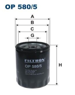 Фильтр масляный LR DEFENDER/DISCOVERY II 98- FILTRON OP 580/5
