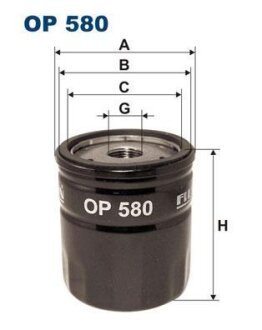 Фильтр масляный LR FREELANDER -06 1.8-2.5 FILTRON OP 580