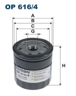 Фiльтр масляний FILTRON OP 616/4