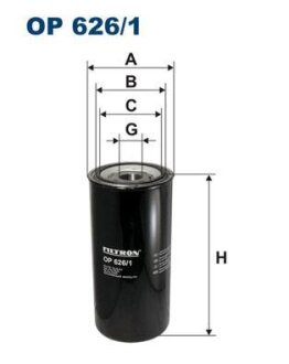 Фільтр масляний FILTRON OP 626/1