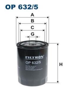 Фiльтр масляний FILTRON OP 632/5