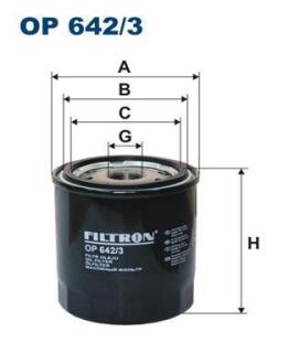 Фiльтр масляний FILTRON OP 642/3