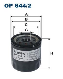 Фiльтр масляний FILTRON OP 644/2
