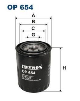 Фільтр масляний FILTRON OP 654