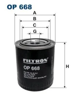 Фільтр гідравлічний КПП FILTRON OP 668