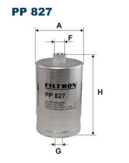 Фильтр топливный Citroen Jumper/Peugeot Boxer 2.0 94- FILTRON PP 827