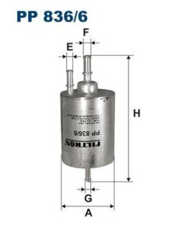Фильтр топливный VAG A4 (B6)/A6(C6)/R8/EXEO 04- FILTRON PP 836/6