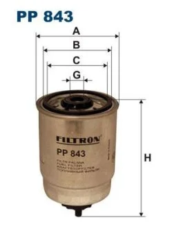 Фильтр топливный FILTRON PP 843