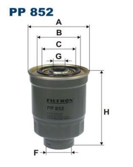 Фильтр топливный MITSUBISHI PAJERO/L200 90- 2.5 DIESEL FILTRON PP 852