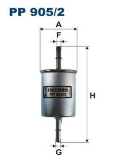Фильтр топливный GM LACETTI/MATIZ/SPARK/LANOS 97- 0.8-1.8 FILTRON PP 905/2