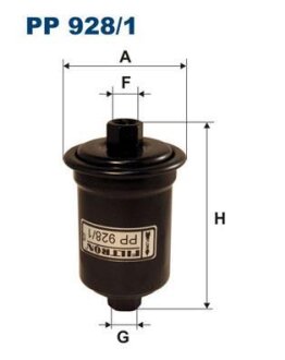 Фильтр топливный HYUN/KIA/TOYOTA H-1/SONATA/LC 200/MAGENTIS FILTRON PP 928/1
