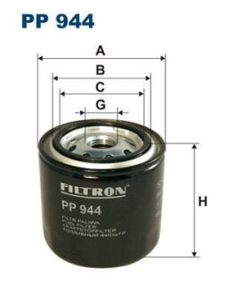 Фильтр топливный NISSAN/TOYOTA LAUREL/PATROL/HILUX/LC -89 DIESEL FILTRON PP 944
