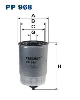 Фiльтр паливний FILTRON PP 968