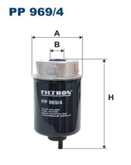 Фильтр топливный LR DEFENDER 07- DIESEL FILTRON PP 969/4