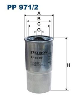 Фільтр паливний FILTRON PP 971/2