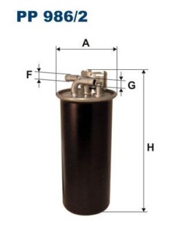 Фильтр топливный VAG A6(C6)/ALLROAD II (4FH) 04- FILTRON PP 986/2