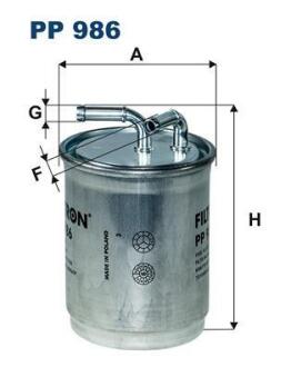 Фiльтр паливний FILTRON PP 986