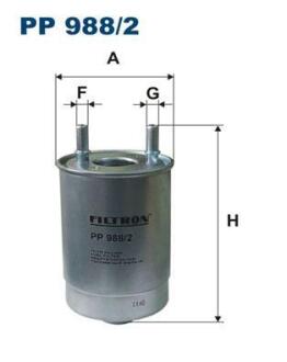 Фiльтр паливний FILTRON PP 988/2