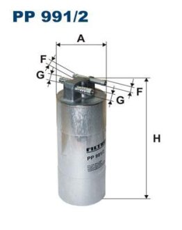 Фильтр топливный VAG A6(C6) -11 FILTRON PP 991/2