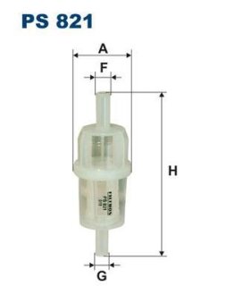 Фильтр топливный MB W201 -93 2.0-2.5 DIESEL FILTRON PS 821
