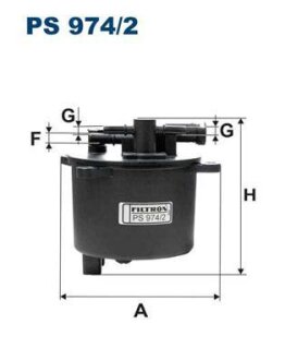 !НЕ ПОСТАВЛЯЕТСЯ Фильтр топливный FORD/PSA/LR MONDEO/C5/FREELANDER 06- 2.2HDI (WK12001) FILTRON PS 974/2