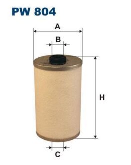 Паливний фільтр MAN SD, SG, FORD F, SETRA 200, MERCEDES /8 (W115), HECKFLOSSE (W110), AUDI A4 B6, MINI (R52), OPEL ASTRA F, ASTRA H, SKODA FABIA I, VW BORA I, FENDT 600 17DR-Z18XER 01.50 FILTRON PW 804