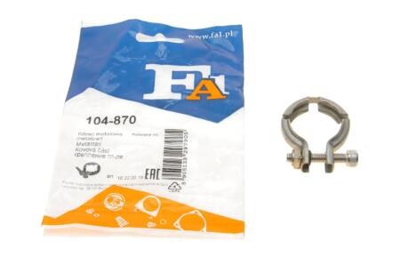 Хомут-затискач металевий Fischer Automotive One (FA1) 104-870