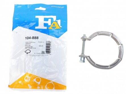 Хомут трубы выхлопной BMW 1/2/3/4/5/6/7/X1/X2/X3/X4 12- Fischer Automotive One (FA1) 104-888