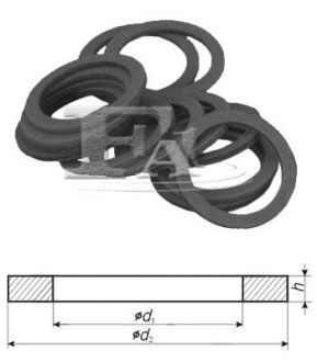 Уплотнительное кольцо/VFA 5,00 x 9,00 x 1,00 Fischer Automotive One (FA1) 425.310.100