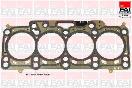 FAI прокладка головки двигуна VW 1.6TDI (2 карба) Fischer Automotive One (FA1) HG1663A