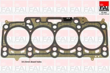 FAI прокладка головки двигуна VW 1.6TDI (2 карба) Fischer Automotive One (FA1) HG1663A