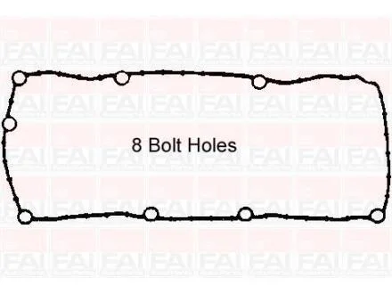 Прокладка клап.кришки (гума) Renault Clio II, Kangoo, Twingo 1.1/1.2 D7F 96- Fischer Automotive One (FA1) RC1178S