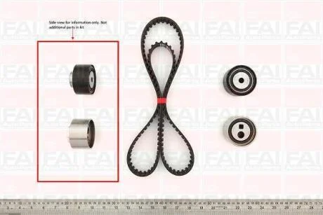 FAI К-т ГРМ (ремінь+2 ролика) Citroen Jumpy, Jumper 2.0HDI Fischer Automotive One (FA1) TBK111