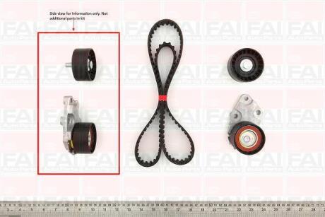 Комплект ГРМ (ремінь+ 2 ролика) Lanos 1.6 16V Fischer Automotive One (FA1) TBK165