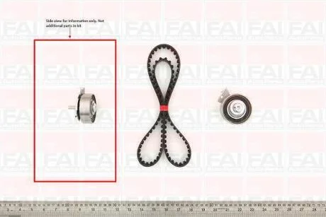 FAI К-кт ГРМ (ремінь+ролик) OPEL 1,2-2,2: Astra F, Vectra, Corsa, Combo DAEWOO Fischer Automotive One (FA1) TBK53