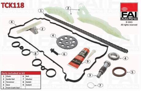 Ланцюг ГРМ, комплект Fischer Automotive One (FA1) TCK118