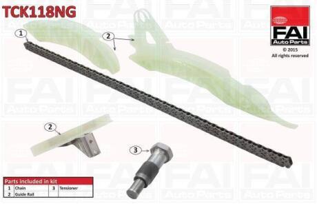 FAI Ланцюг ГРМ, комплект Fischer Automotive One (FA1) TCK118NG