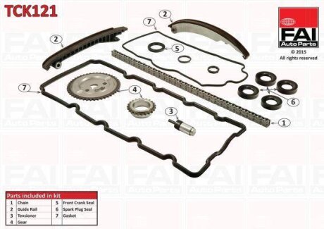 Комплект цели привода распредвала Fischer Automotive One (FA1) TCK121