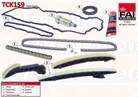 Комплект цели привода распредвала Fischer Automotive One (FA1) TCK159