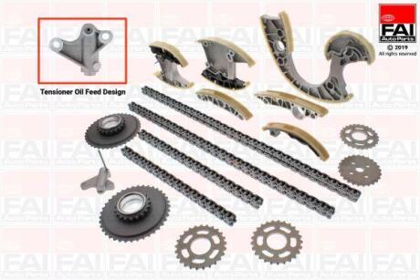 FAI VW К-кт ланцюга ГРМ Audi A4/6/8,Q7,Touareg 2.7/3.0TDI 04- Fischer Automotive One (FA1) TCK220NG