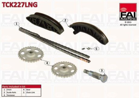 Комплект цели привода распредвала FAI AutoParts Fischer Automotive One (FA1) TCK227LNG